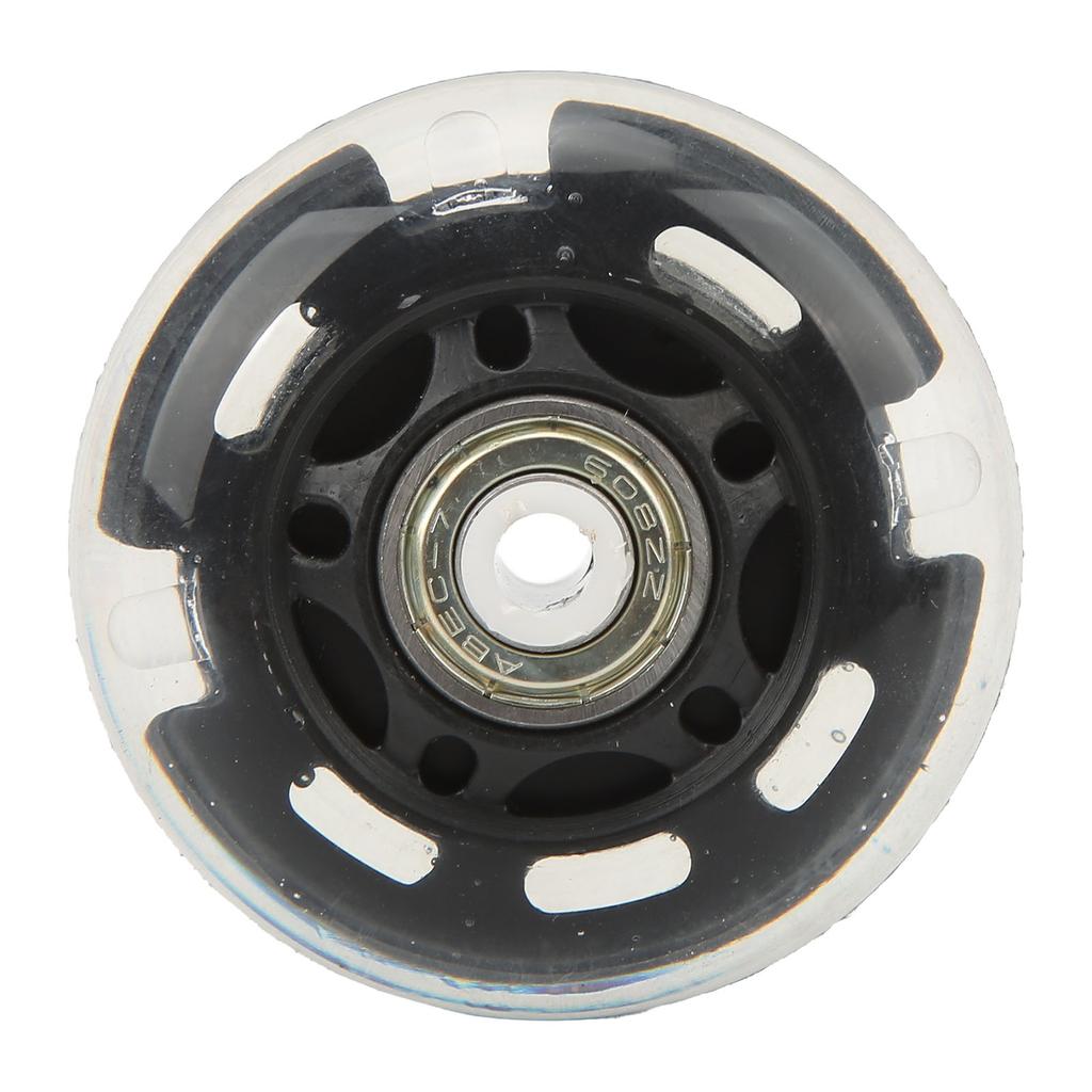 4 Stück Leuchtende Rollschuhrollen 63mm PU Flash Inlineskater-Rollen für Inlineskateboards Rollen