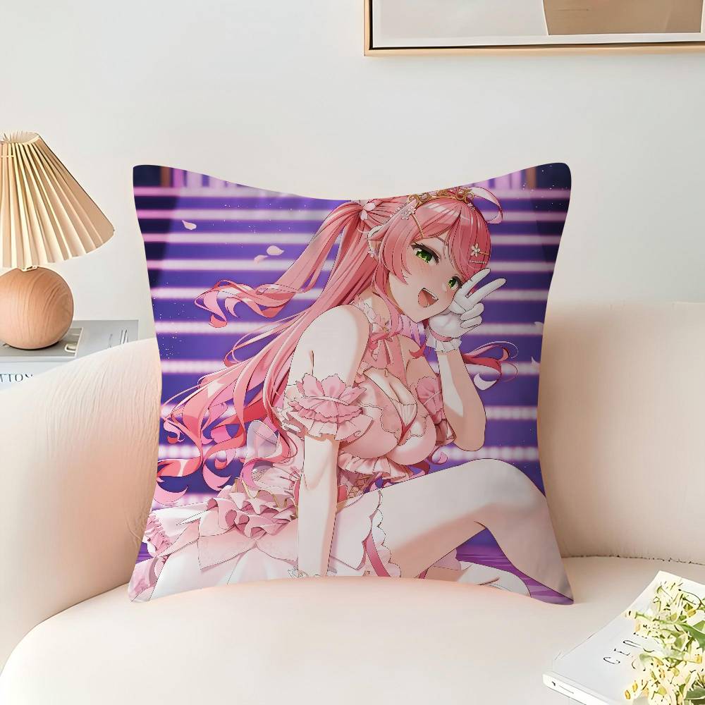 Sakura Miko Povlak na polštář kreslený Dárek Povlak na polštář Ložnice Domov Pohovka Židle Sedák Dekor povlak na polštář