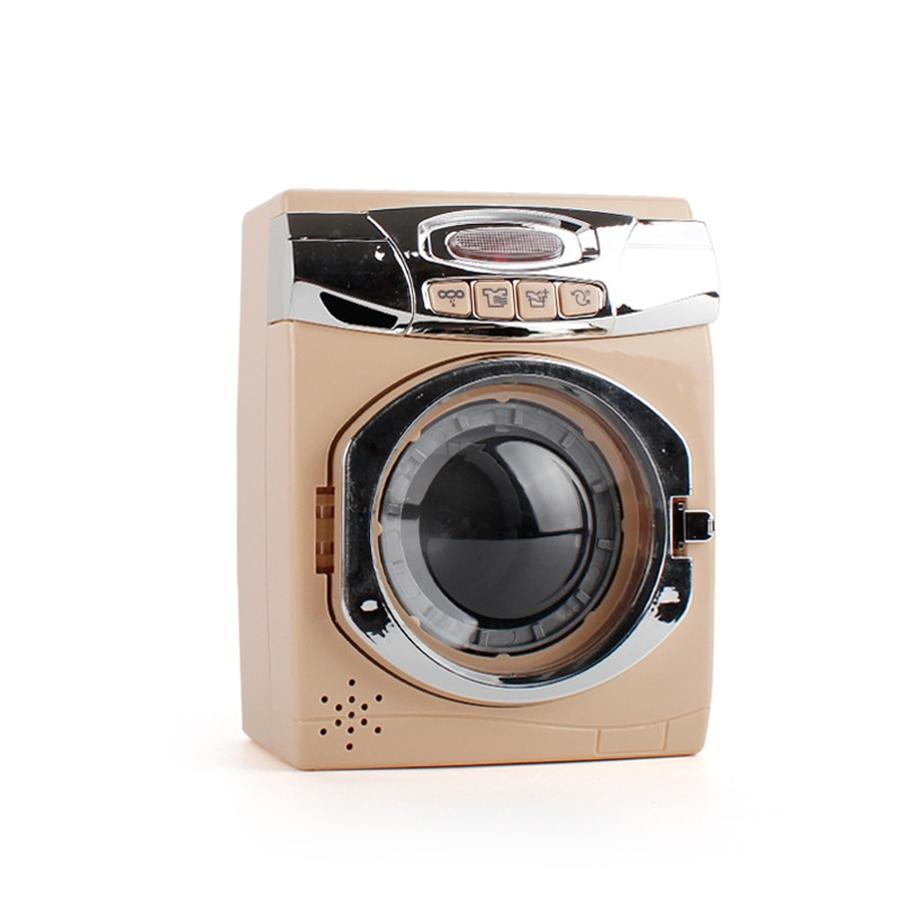 Mini Kitchen Appliance Toys For Kids Role Play Cooking Set Microwave Toaster Coffee Machine Washing Machine Learning Playset