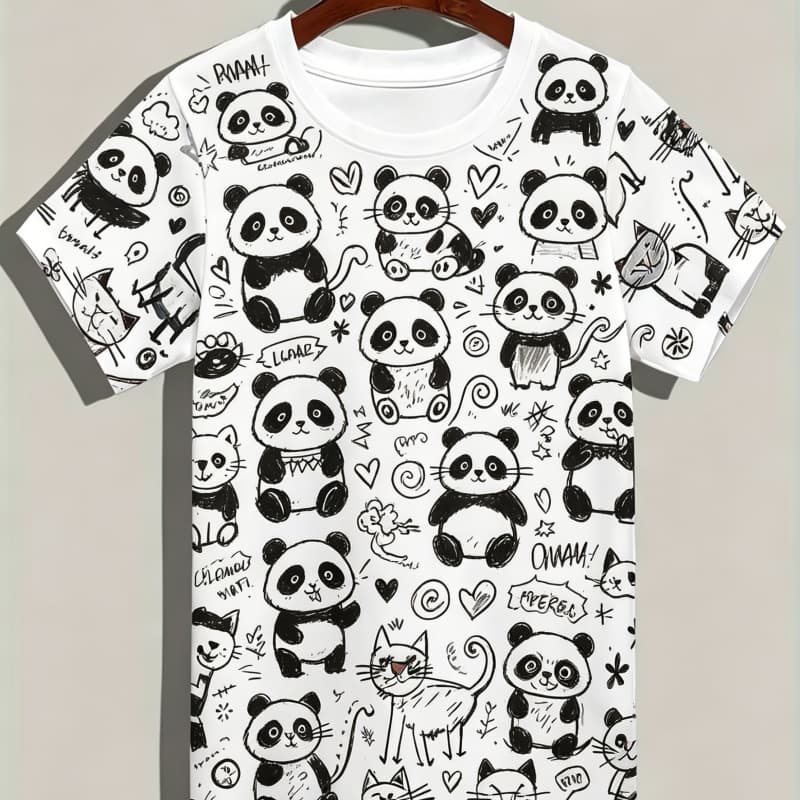 

Men s Fashion 3D Printed Men s T-Shirt Round Neck Short Sleeve Trendy Street Wear XL