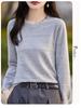 New Women's Plus Size Thick Wool Sweater - Round Neck, Loose Fit, Knitted Pullover for Autumn and Winter