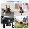 Desk Cup Holder Clamp W/Desk Hook,Large Anti-Spill Cup Holder Clamp, Easy to tall Table Cup Holder,Desk Drink Bottle Holder for Coffee Mups,Water