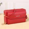 2025 Women's Large Capacity Multifunction Crossbody Phone Bag - Stylish, Simple Solid Color Design