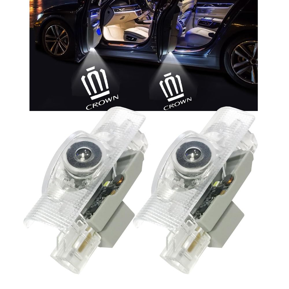 Minile 220 Series Crown Courtesy Lamps, Fade-Resistant Courtesy Lights, Door Welcome Lights with HD Logo Projection, 200 Series, 210 Series, 18 Series