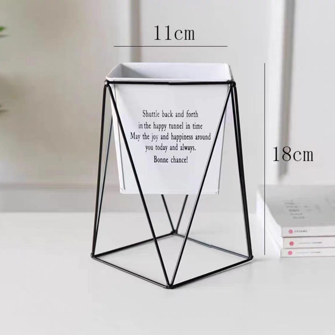 

Скандинавская кованая ретро подставка для цветочного горшка с эффектом состаривания для суккулентов, бонсай - Простая ваза для балкона и рабочего стола.