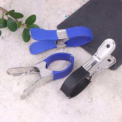 6Pcs Heavy Duty Windproof Spring Clips Stainless Steel Pool Cover Clips With Plastic Handles For Drying Clothes Sealing Snack