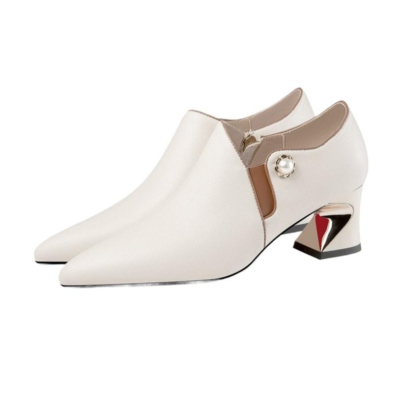 Fashion Autumn  Winter New Collectionomen Fashion Sweet Light Weight Comfort Square High Heel Boots Lady Casual Spring Autumn Boot