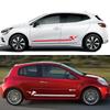 2PCS Racing Style Car Side Door Skirt Stickers For Renault Clio RS R.S. 18 4 5 2012-2024 Auto Tuning Vinyl Decals Accessories