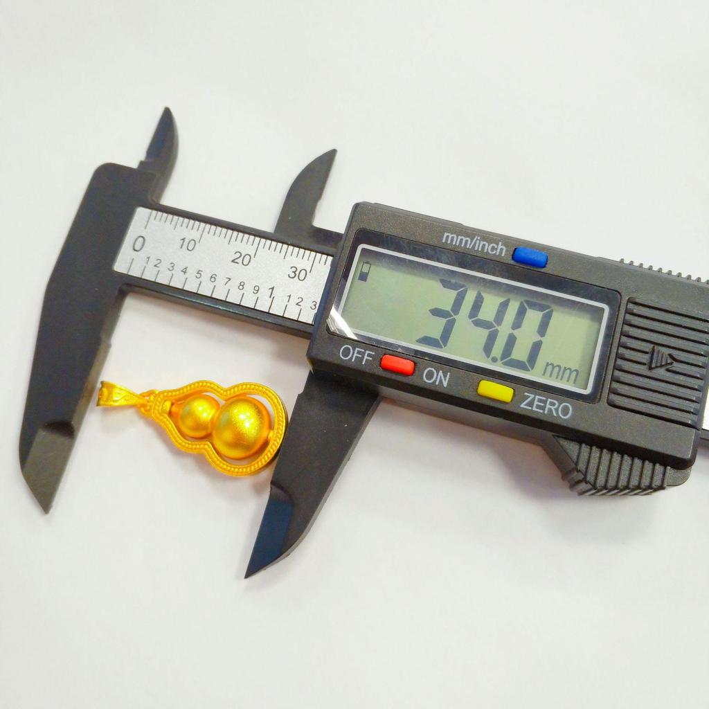 Trendy Internet Celebrity Style Rotating Fu Lu Gourd Charm Gold Necklace for Women