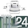 Stepped Timing Pulley 5M, 36 Teeth, T-Slot Width 16/21/27, Bore 5-25mm, BF Type.