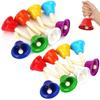 Glockenspiel-Set (8 Noten) - 16-teiliges Musikglockenset - Bunt - Anfängerfreundlich, zum Üben, Rhythmusspiel und zur Musikpraxis - für Kinder und Erwachsene -