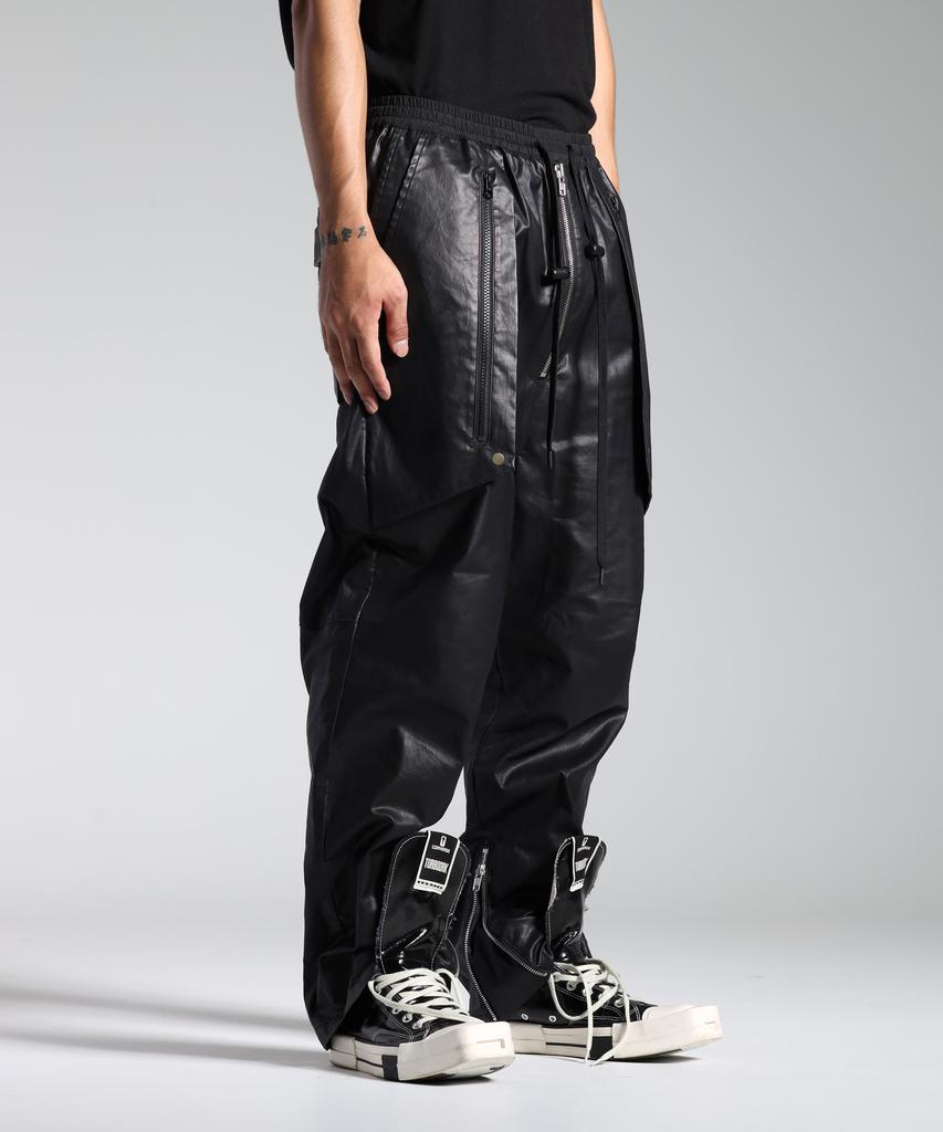 Now Bau Pastiche Carbon-Coated Pants Style