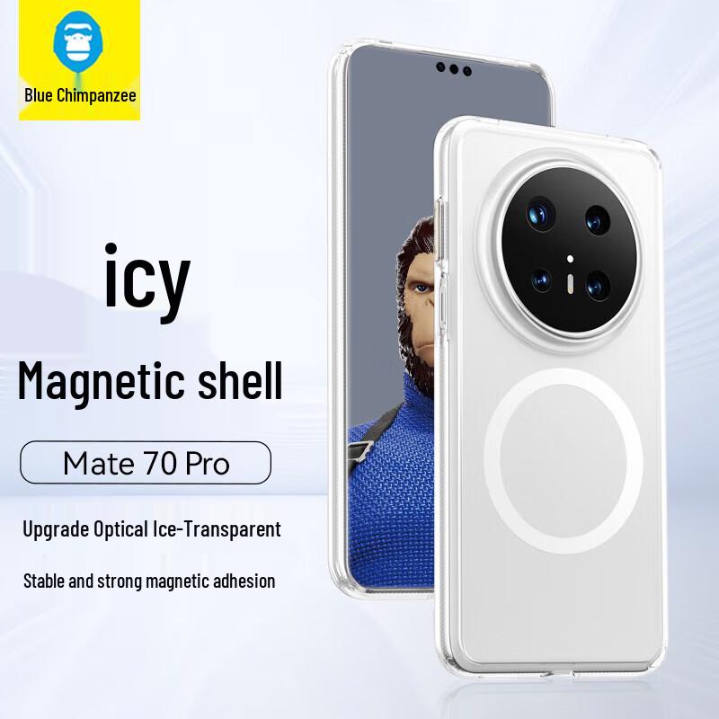 Blue Gorilla Magnetic Clear Airbag Phone Case