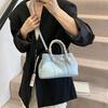 High-end trendy fashion hand-carried bucket bag women 2025 new simple casual shoulder bag small fresh messenger bag