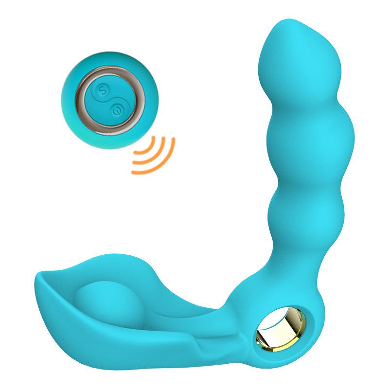 Masaj Vibrator cu Telecomandă pentru Prostata și Anal, Unisex, Model Păstaie de Mazăre