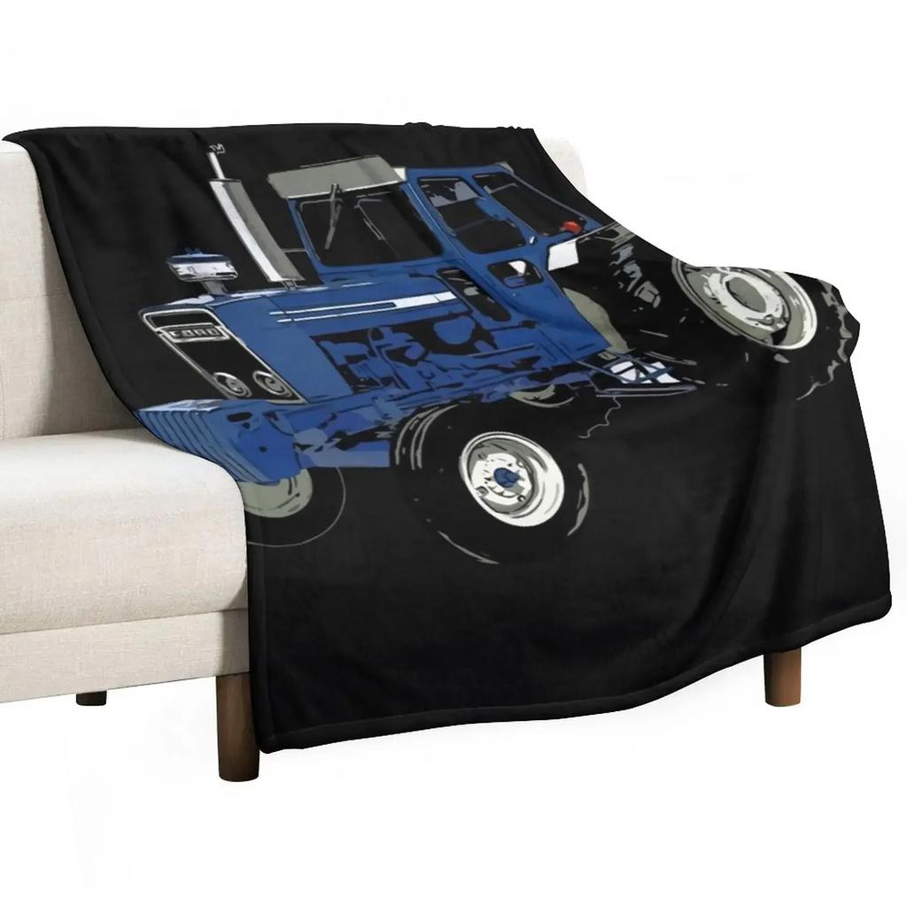 Gammel ford traktor blå Kasteteppe Teppe For Baby Rutete For Sofa Tynt Mykt Teppe