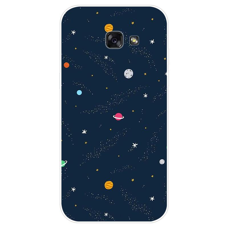 Cover Effetto Marmo Per Samsung Galaxy A5 2017 - Custodia Morbida TPU Con Motivo Geometrico, Antiurto