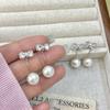 Pearl Bowknot Tassel Earrings, Luxury Elegant Heart Studs for Women.
