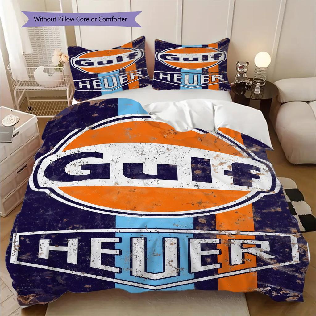 Gulf Team Logo Bedding 1 Duvet Cover 2 Pillowcase Without Core Christmas Birthday Gift Bedding Set Duvet Cover And Pillowcase