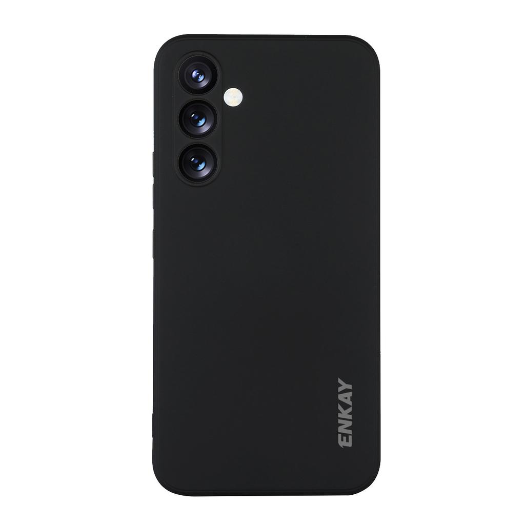 For Samsung Galaxy A26 5G Silicone Case ENKAY HAT PRINCE Straight Edge Cell Phone Back Cover