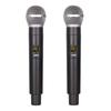 Dual Wireless U-Band Handheld Microphone for Family Karaoke Entertainment