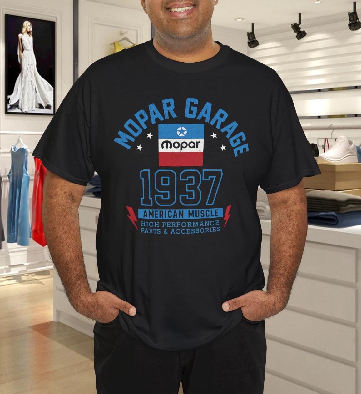 Mopar Garage American Muscle Since 1937 Blue T-Shirt S