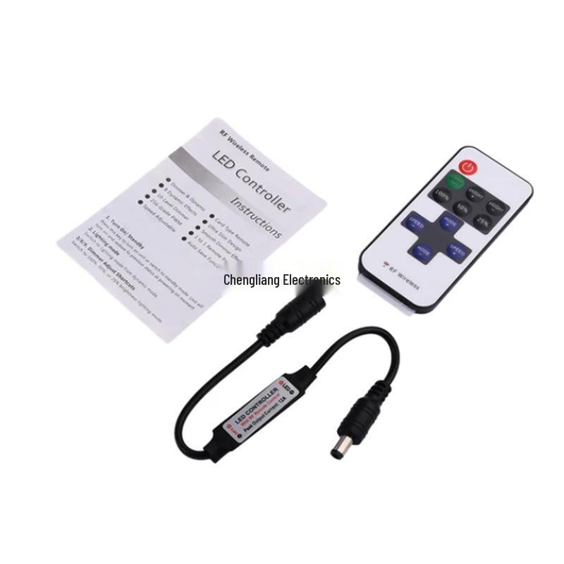 RF Wireless LED Strip Light Controller with 11-Key Remote