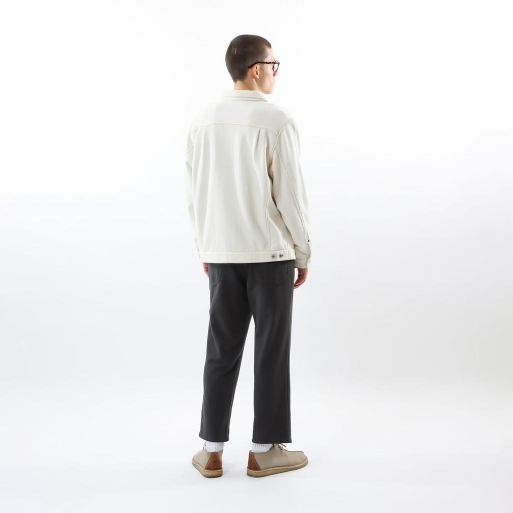 Outerwear Long Sleeve Fleece Sweat Jean Jacket Casual Natural [Champion] Men's C3-Z010