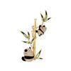 Panda Brooch, High-end Women's Chinese-style Bamboo Corsage, Light Luxury and Niche Design Sense Brooch