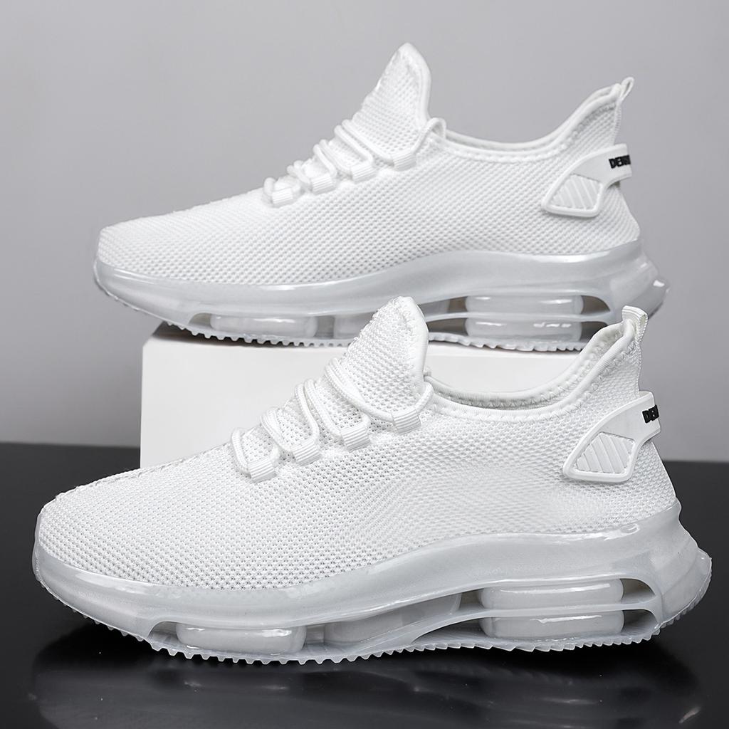 2025 Fly-woven Mesh Little White Shoes Sneakers Summer and Autumn Large Size Men's Sports and Leisure Shoes Men's Shoes