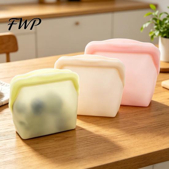 Freezer Safe Silicone Bags Storage Bag Leak-Proof Upright Prevent Odor Sandwich Transfer Reusable Thick Tear-Resistant Food Thickened