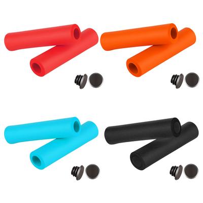 1 par de manoplas para guidão de bicicleta, capa antiderrapante com absorção de choque para guidão de bicicleta, acessórios de ciclismo, punhos bmx mtb