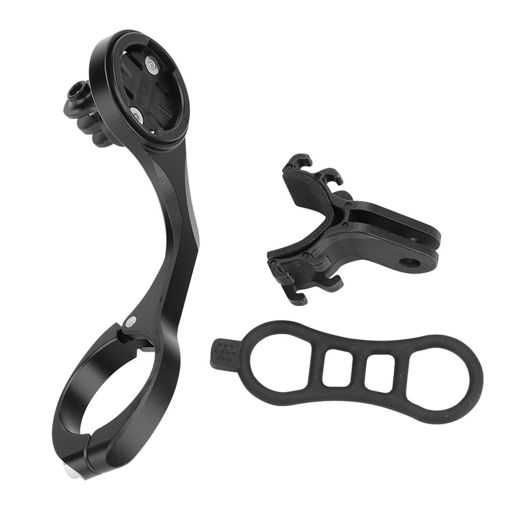 Aluminum Alloy Bicycle Computer Torch Action Camera Extension Mount(Black, for Garmin IGPS)
