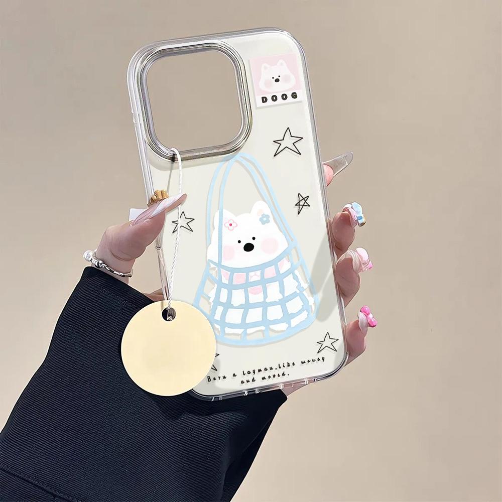 Painted Phone Case for iPhone 12 13 15 16 iPhone 16 12 13 14 15 Pro  14 15 16 Pro Max Coverage Shockproof Anti-Fingerprint Fresh Style Protective Case