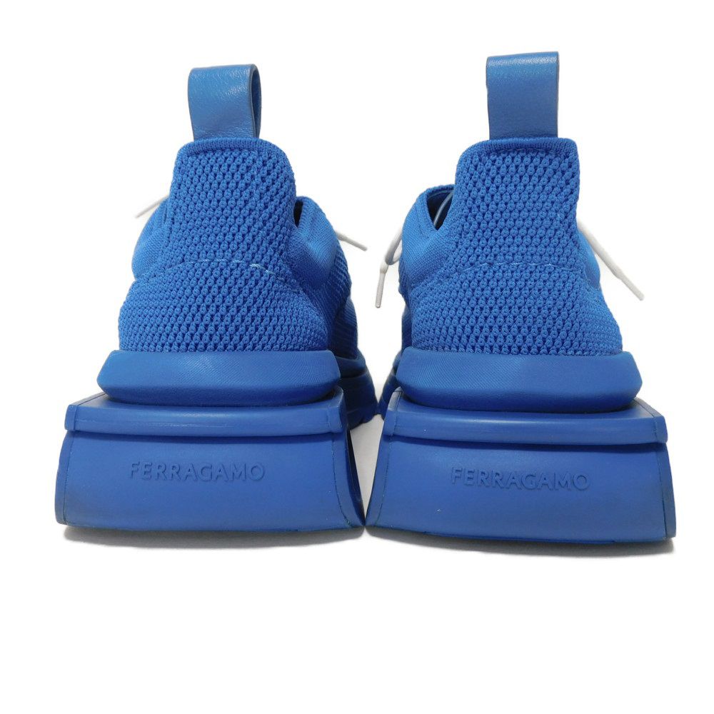 Used 9896 NIMA KNIT Low Tops 021285 7896 New Logo 6 Shark Sole 9.6" Gancini Fabric Blue Men's from Japan AUTHENTIC