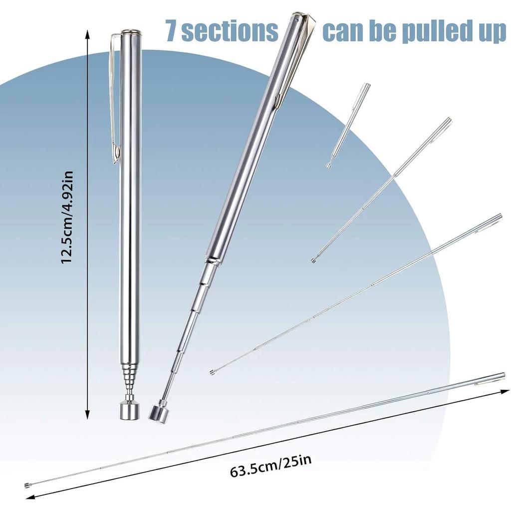 Telescopic Magnetic Magnet Pen Pickup Tool Extendable Pen Style Pickup Rod For Car Repairing Machinery Maintenance