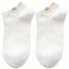 Women's Spring-Summer Low-Cut Japanese Style Short Ankle Socks - Cute, Trendy, Pure Cotton White Boat Socks