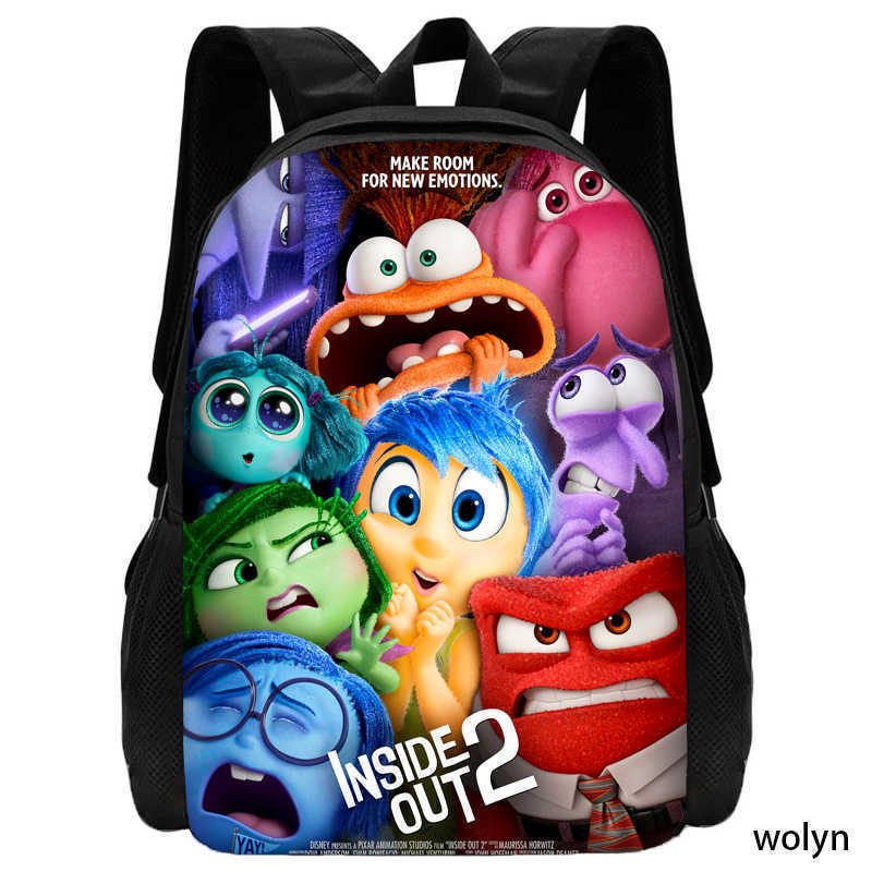 Inside Out 2 Anime Backpack For School And Travel With Storage Compartments
