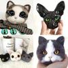 6/8/12/16mm Doll Eyes Cat Eyes Glass Eyes Round Cabochon Eye Mixed Printed Half Round Eyes 30Pcs Mini Animal Eyes for Doll Props