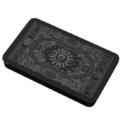 Lata de Almacenamiento para Cartas de Tarot Organizadores de Tarot Estuche para Cartas Caja de Almacenamiento Vacía para Cartas de Juego