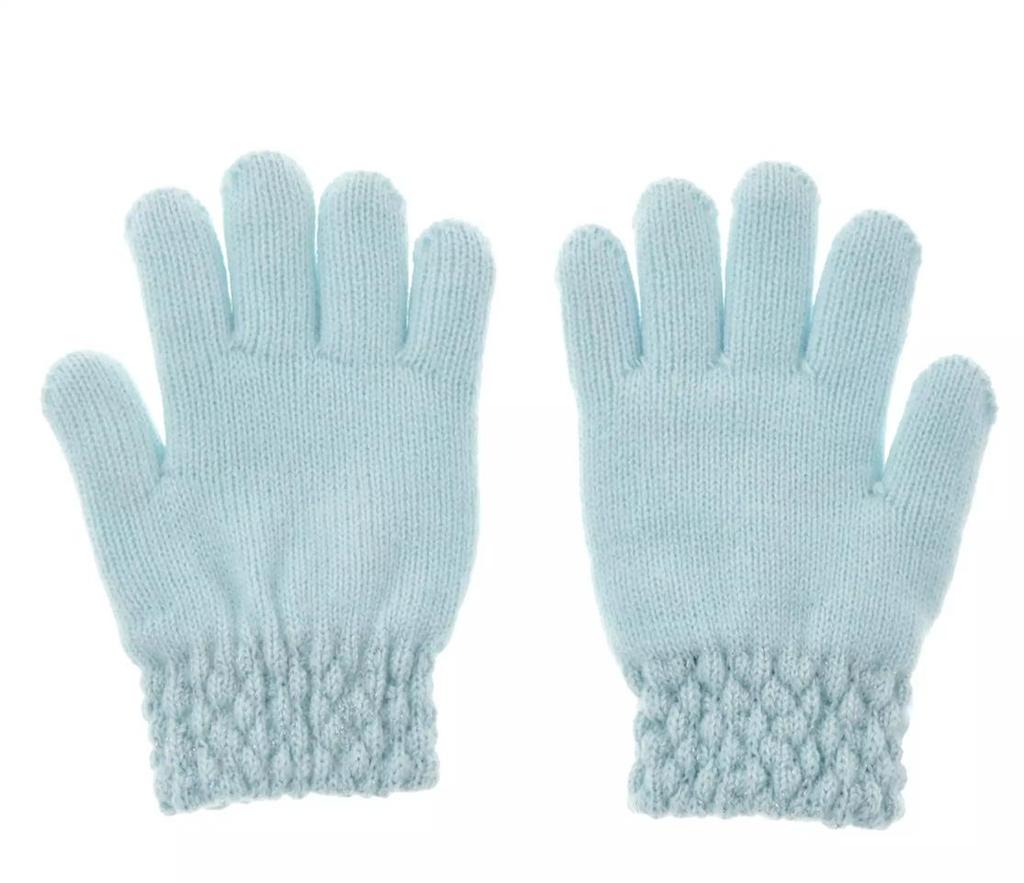 Disney Elsa Kids' Knitted Gloves Ribbon ( ENJOY WINTER ) Japan NEW Disney Store