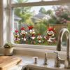 Cartoon Chicken Glass Stickers Rooster Static Sticker, Funny Roosters Window Clings, PVC Removable Outdoor Balcony Decor Decal, Waterproof Sunproof