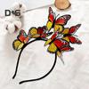 Frauen Stirnband Bunte Schmetterlinge Decor Braut Haar Band Parteien Cosplay Halloween Haar Zubehör