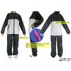 Kodomo Jikan XYZ Raincoat Set for Kids and Perfect for and Rain Suits Size Juniors, Camping, Windbreaker, (Pink, 140cm)