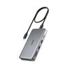 Anker 563 USB-C Hub (10-in-1, Dual 4K HDMI, for MacBook) 100W MST Function 3 Screen Output Triple Monitor 4K Compatible HDMI Port Detachable Cable 50c