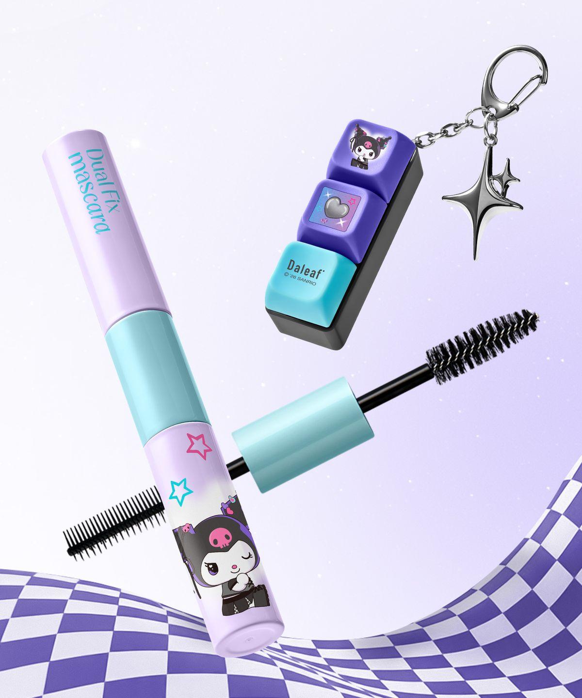 [Kuromi Edition] DALF Glam Dual Fix Hair Mascara 200ml Limited Edition (+GWP Kuromi Keycap Keyring Gift)