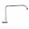 S Shaped Shower Arm 360 degrees  Rotating Stainless Steel Shower Extender Arm with Flange for Bathroom Accessory