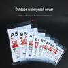 Double-Sided Transparent Waterproof ID Holder with Bottom Opening for Fire Extinguisher Labels