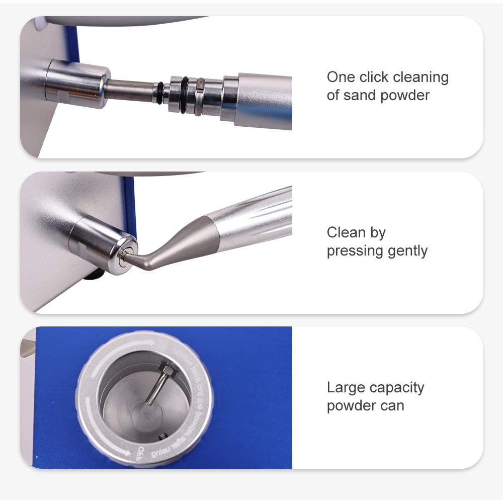 Dental Teeth Sandblasting Machine B2/M4 Air Polisher Flow Air Driven Device Teeth Cleaning Whitening Polishing Dental Equipment