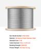 3.2 Mm Wire Rope, 304.8 M Length, 316 Stainless Steel Wire Cable with Cutter, 798 Kg Breaking Strength, 1 X 19 Strands Construction, Steel Cable for